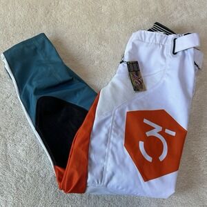 NEW Size‎ 28 365MX Echo Race Pants Motocross Pant White/Teal
